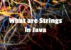 What are Strings in Java