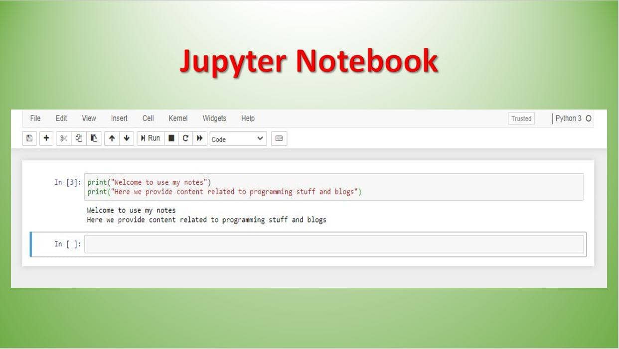 jupyter notebook