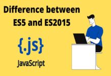 Difference between ES5 and ES2015