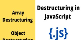 Destructuring in JavaScript