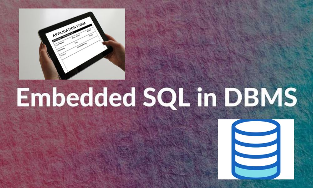 Embedded SQL in DBMS