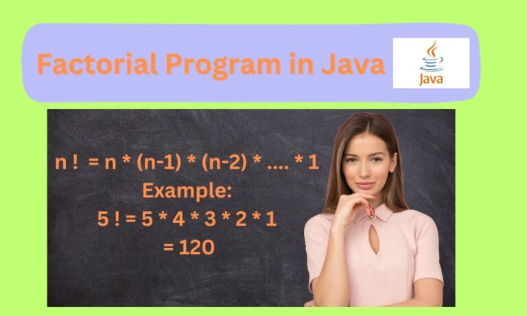 Factorial Program in Java - UseMyNotes