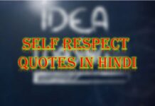 Top 30 Self Respect Quotes in Hindi