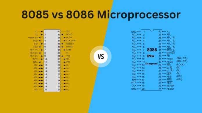 8085 vs 8086 Microprocessor