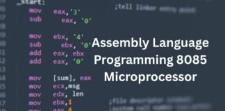 Assembly Language Programming 8085 Microprocessor