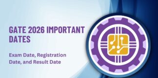 GATE 2026 Important Dates