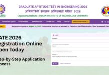 GATE 2026 Registration Online Open Today