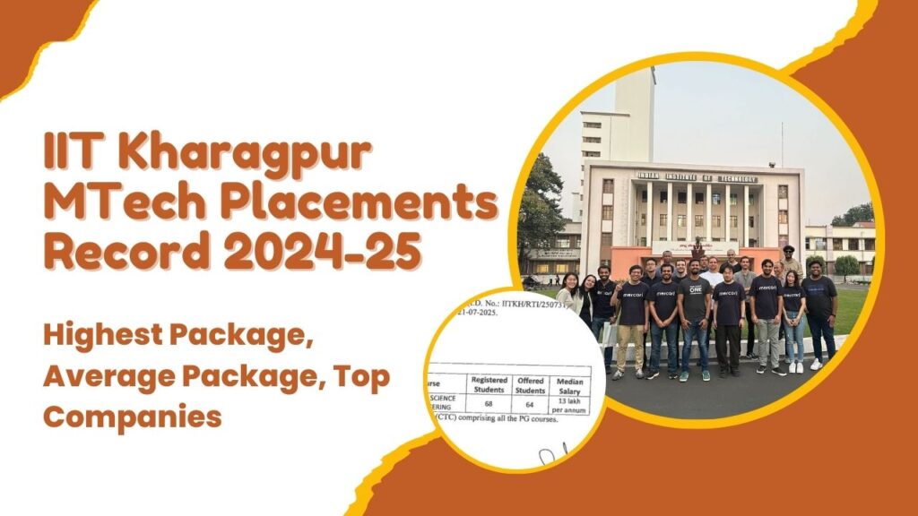 IIT Kharagpur MTech Placements Record
