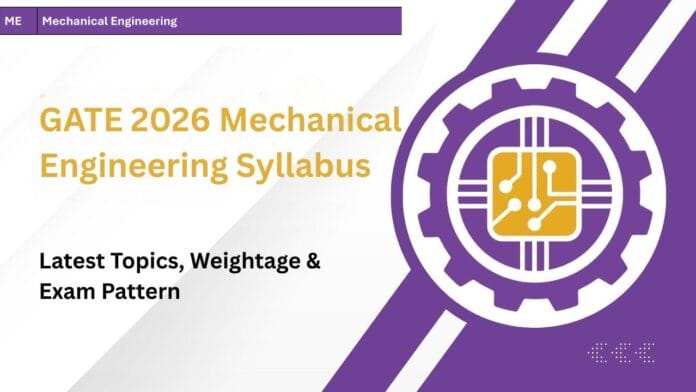 GATE 2026 Mechanical Engineering Syllabus