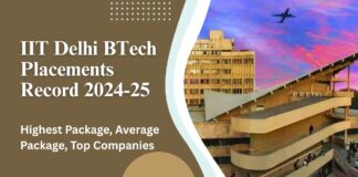 IIT Delhi BTech Placements Record 2024-25