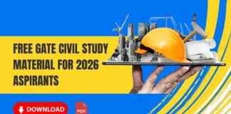 Free GATE Civil Study Material for 2026 Aspirants