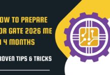 How to Prepare for GATE 2026 ME in 4 Months