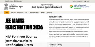 JEE Mains Registration 2026