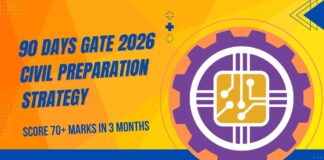 90 Days GATE 2026 Civil Preparation Strategy