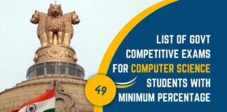 Govt Competitive Exams for Computer Science Students