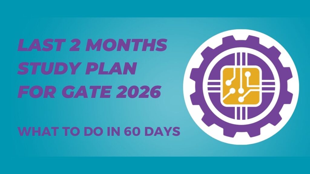 Last 2 Months Study Plan for GATE 2026 - What to do in 60 Days Last 2 Months study plan for GATE 2026