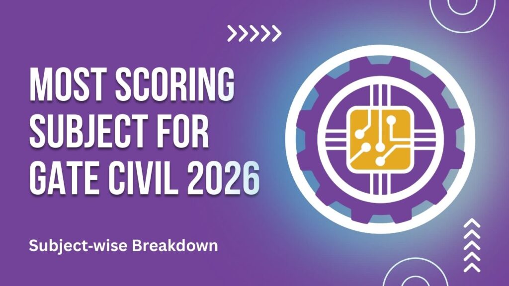Most Scoring Subject for GATE Civil 2026: Subject‑wise Breakdown Most Scoring Subject for GATE Civil 2026