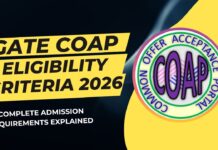 GATE COAP Eligibility Criteria 2026: Complete Admission Requirements Explained GATE COAP Eligibility Criteria 2026