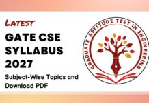 GATE CSE Syllabus 2027 (Latest): Subject-Wise Topics and Download PDF GATE CSE Syllabus 2027