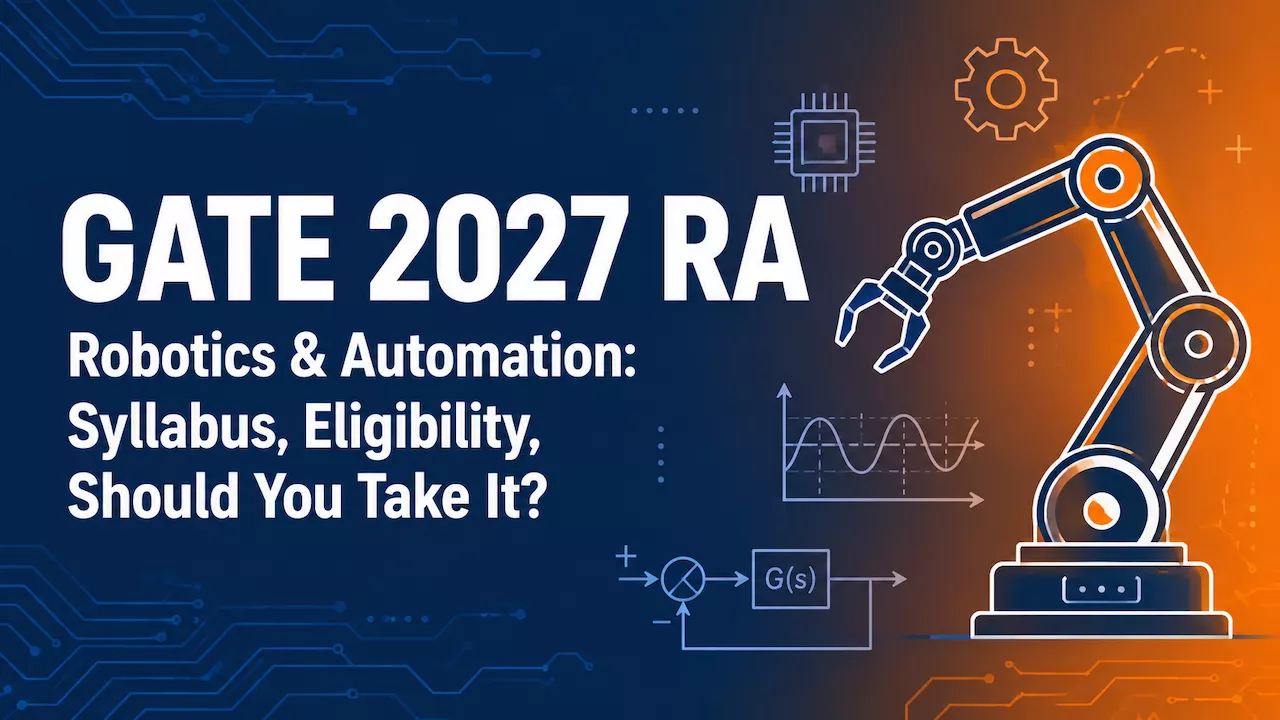 GATE 2027 RA (Robotics & Automation) Paper: Syllabus, Eligibility, Should You Take It? GATE 2027 RA
