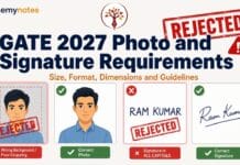 GATE 2027 Photo and Signature Requirements: Size, Format, Dimensions and Guidelines GATE 2027 Photo and Signature Requirements